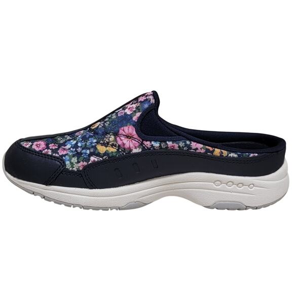 Easy Spirit Women Travel Time 594 Slip On Mule Clogs Size US 5M Navy Floral - Picture 4 of 7